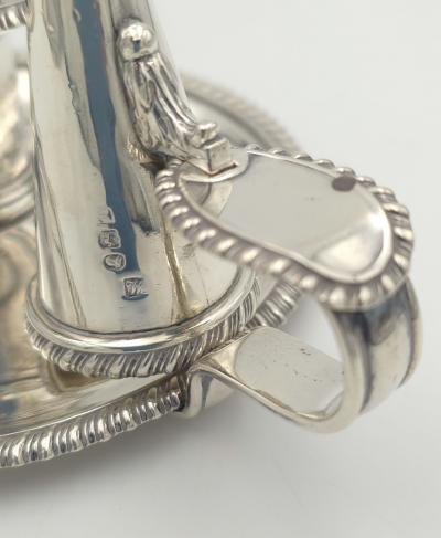 Late Georgian Sterling Chamberstick London England circa 1814