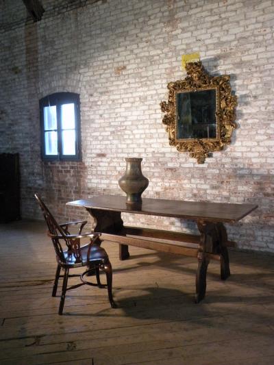 Late Gothic 16th century North European Oak Trestle Table