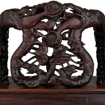 Late Qing Dynasty Hongmu Armchairs