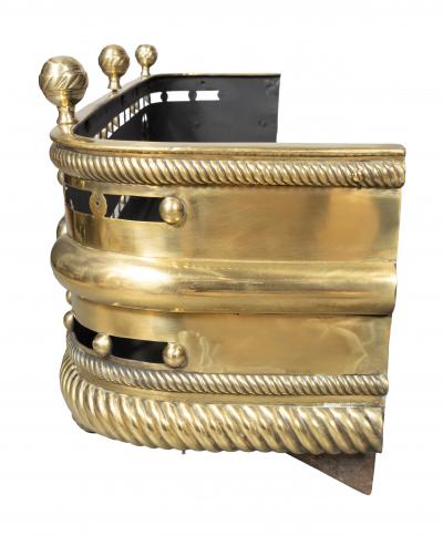 Late Regency Brass Fire Fender