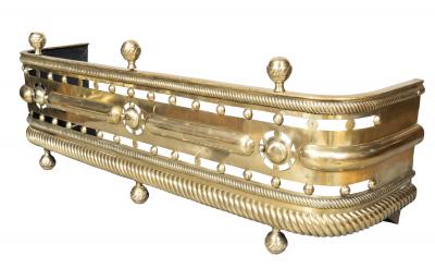 Late Regency Brass Fire Fender