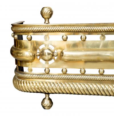 Late Regency Brass Fire Fender