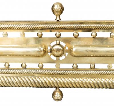 Late Regency Brass Fire Fender