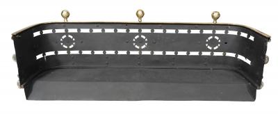 Late Regency Brass Fire Fender