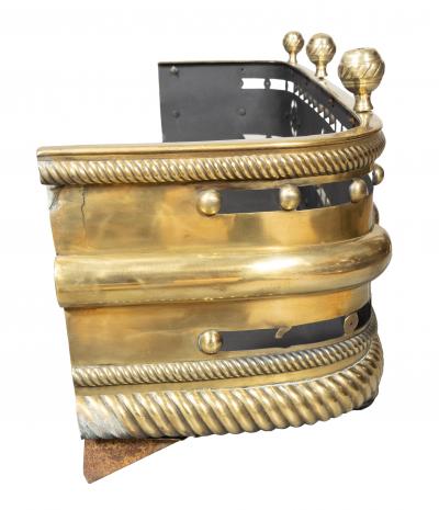 Late Regency Brass Fire Fender