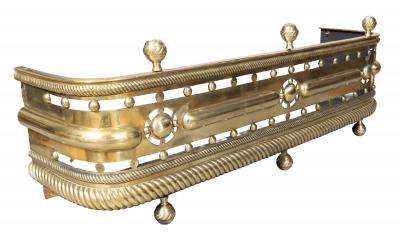 Late Regency Brass Fire Fender