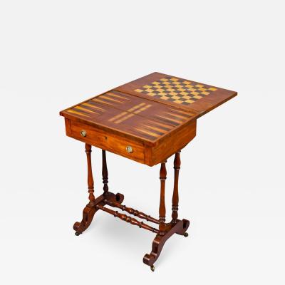 Late Regency Mahogany Games Table