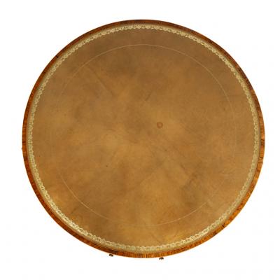 Late Regency Mahogany and Rosewood Drum Table