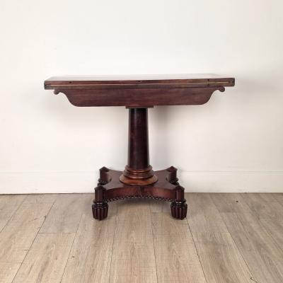 Late Regency Period Pedestal Game Table England circa 1825