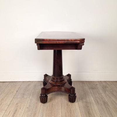 Late Regency Period Pedestal Game Table England circa 1825