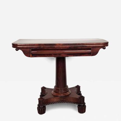 Late Regency Period Pedestal Game Table England circa 1825