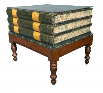 Late Victorian Book Form Low Table