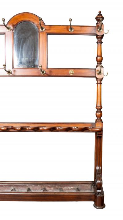 Late Victorian Mahogany Hall Umbrella Stand