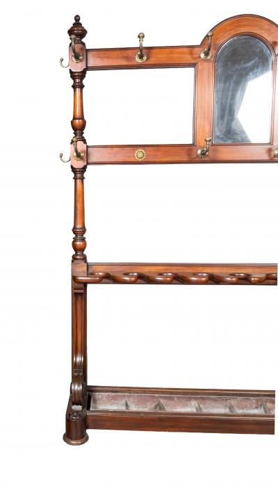 Late Victorian Mahogany Hall Umbrella Stand