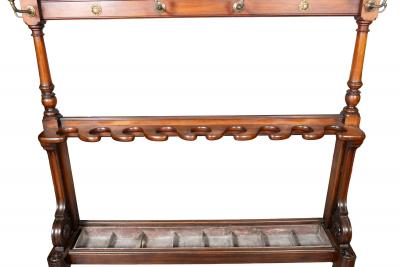Late Victorian Mahogany Hall Umbrella Stand