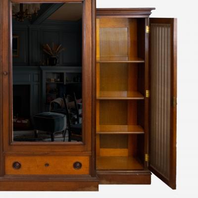 Late Victorian Walnut Armoire Wardrobe