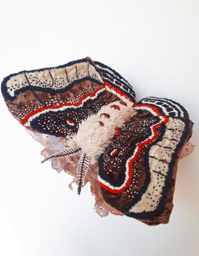 Laura Greaca Elytra Textile Art by Laura Greaca