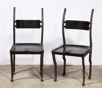 Laura Johnson Drake Pair of Rare Metal Chairs