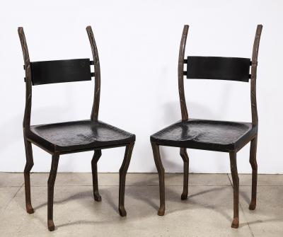 Laura Johnson Drake Pair of Rare Metal Chairs