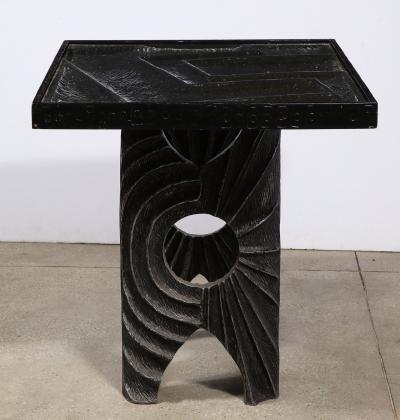 Laura Johnson Drake Rare Sculpted Aluminum Table