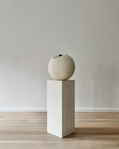 Laura Pasquino Dutch Contemporary Fold Vessel i Stoneware Ceramic Sculptural Urn Vase