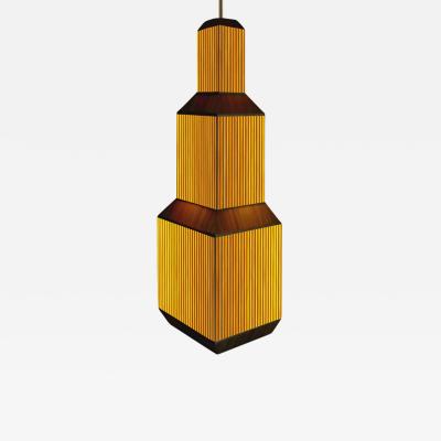 Laura Portarrieu PALEA PL02 Straw marquetry pendant