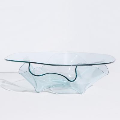 Laurel Fyfe Laurel Fyfe Mid Century Handkerchief Art Glass Coffee Table