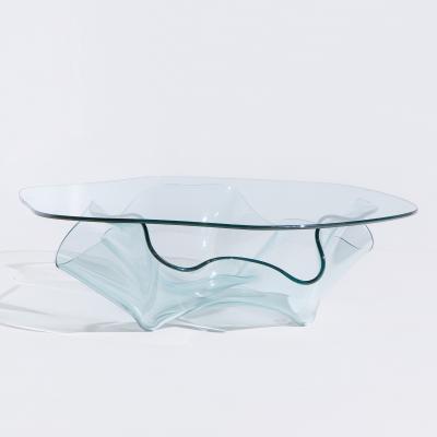 Laurel Fyfe Laurel Fyfe Mid Century Handkerchief Art Glass Coffee Table