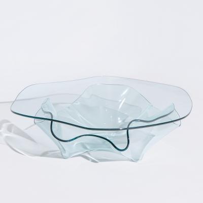Laurel Fyfe Laurel Fyfe Mid Century Handkerchief Art Glass Coffee Table