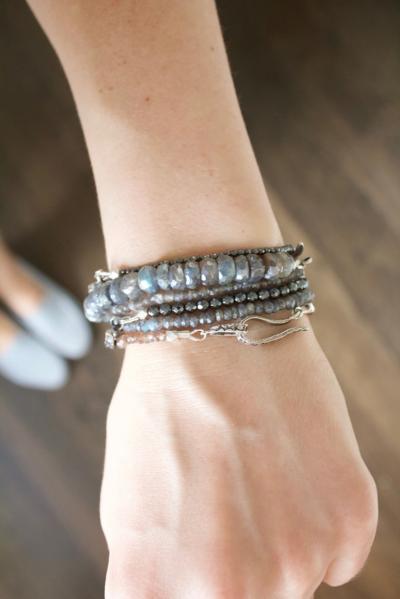 Lauren Wolf Lauren Wolf Labradorite Silver Stingray Bracelet