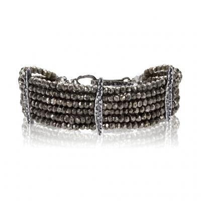 Lauren Wolf Lauren Wolf Six Strand Pyrite Stingray Bracelet