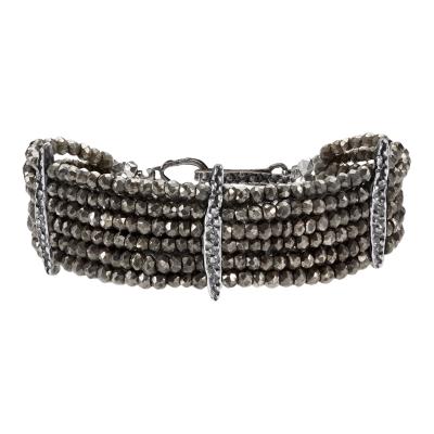 Lauren Wolf Lauren Wolf Six Strand Pyrite Stingray Bracelet