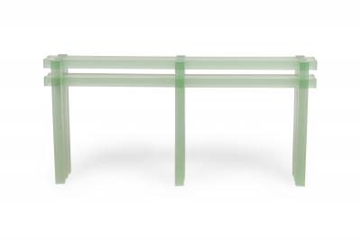 Laurids Gallee Austrian Contemporary Green Resin Console Table
