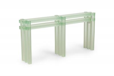 Laurids Gallee Austrian Contemporary Green Resin Console Table