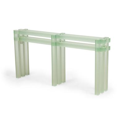 Laurids Gallee Austrian Contemporary Green Resin Console Table