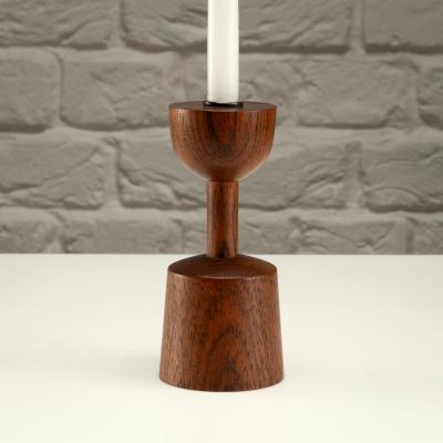 Laurids L nborg Set of 3 Rosewood Candlesticks by Laurids L nborg Denmark 1960s