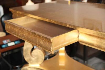 Lavish Gold Leafed Decorator Table