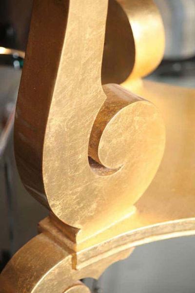 Lavish Gold Leafed Decorator Table
