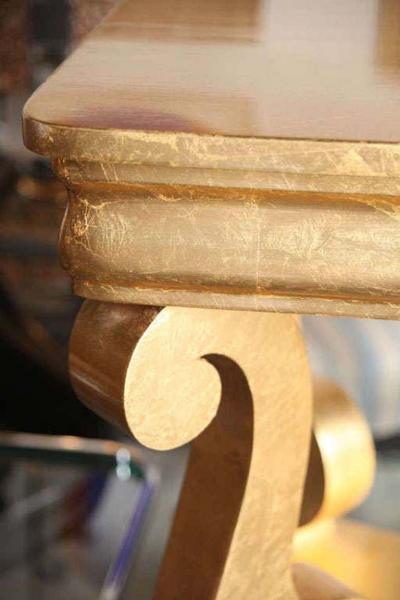 Lavish Gold Leafed Decorator Table