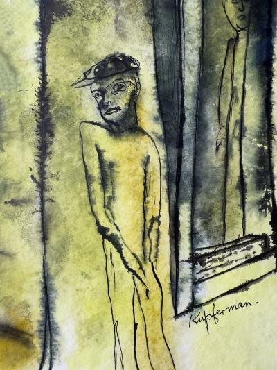 Lawrence Edward Kupferman Street Life New York Haunting Faces Windows Expressionism Mid Century