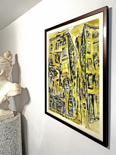 Lawrence Edward Kupferman Street Life New York Haunting Faces Windows Expressionism Mid Century