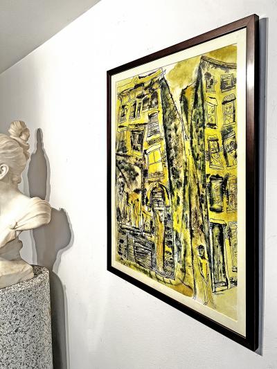 Lawrence Edward Kupferman Street Life New York Haunting Faces Windows Expressionism Mid Century