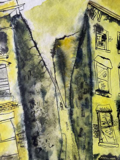 Lawrence Edward Kupferman Street Life New York Haunting Faces Windows Expressionism Mid Century