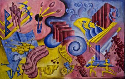 Lawrence H Sin painting Arts of the Cinema