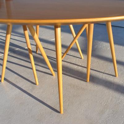 Lawrence Laske Round Toothpick Cactus Table by Lawrence Laske for Knoll
