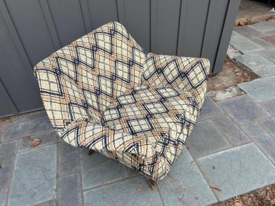 Lawrence Peabody Handsome Lawrence Peabody Barrel Back Tub Chair Selig Mid Century Modern
