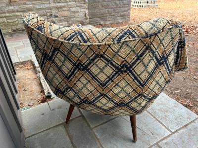 Lawrence Peabody Handsome Lawrence Peabody Barrel Back Tub Chair Selig Mid Century Modern