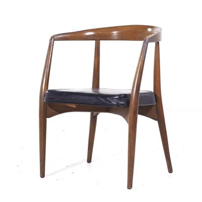 Lawrence Peabody Lawrence Peabody Mid Century Walnut Arm Chairs Set of 6