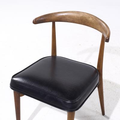 Lawrence Peabody Lawrence Peabody Mid Century Walnut Dining Chairs Set of 6