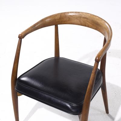 Lawrence Peabody Lawrence Peabody Mid Century Walnut Dining Chairs Set of 6